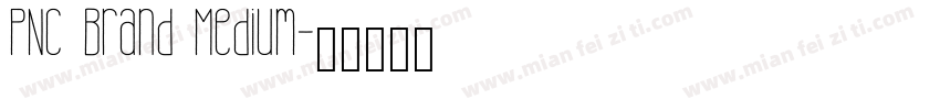 PNC Brand Medium字体转换